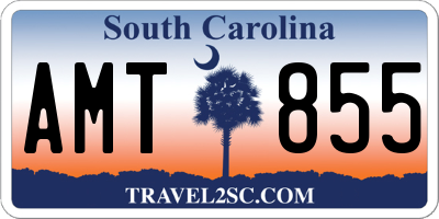 SC license plate AMT855