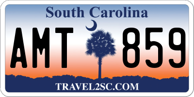SC license plate AMT859