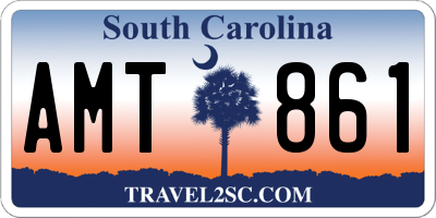 SC license plate AMT861