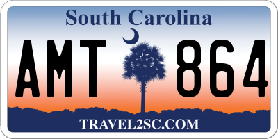 SC license plate AMT864