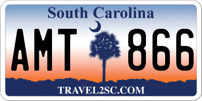 SC license plate AMT866