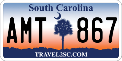 SC license plate AMT867