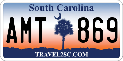 SC license plate AMT869