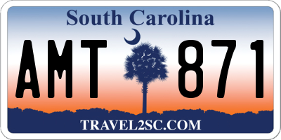 SC license plate AMT871