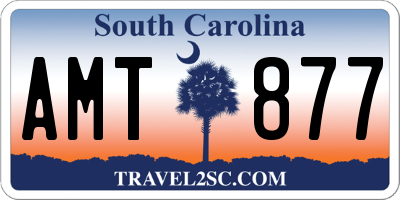 SC license plate AMT877