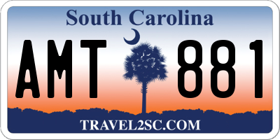 SC license plate AMT881