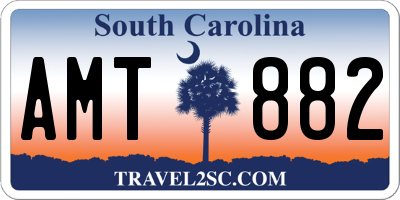 SC license plate AMT882