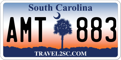 SC license plate AMT883