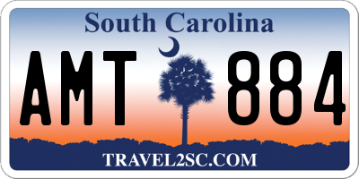 SC license plate AMT884