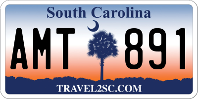 SC license plate AMT891