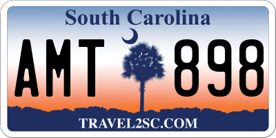 SC license plate AMT898