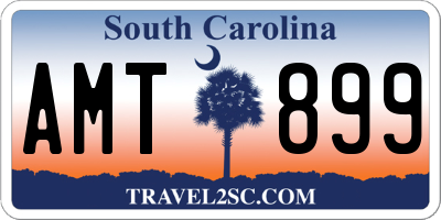 SC license plate AMT899