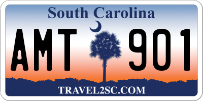 SC license plate AMT901