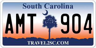 SC license plate AMT904