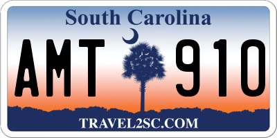 SC license plate AMT910