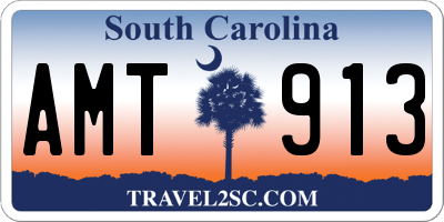 SC license plate AMT913