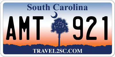 SC license plate AMT921