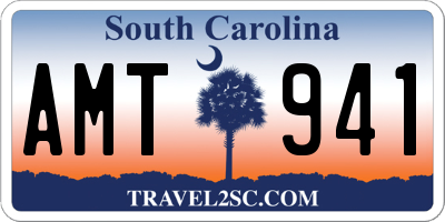 SC license plate AMT941