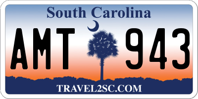 SC license plate AMT943