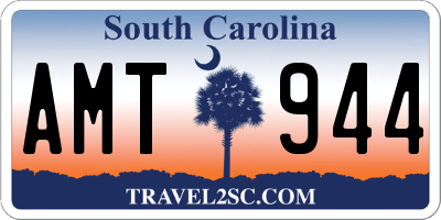 SC license plate AMT944