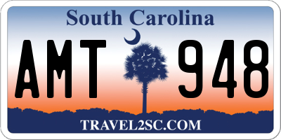 SC license plate AMT948