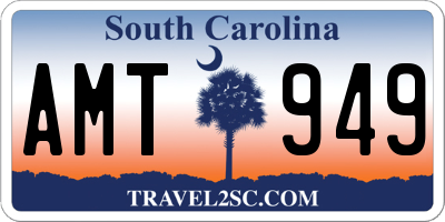 SC license plate AMT949