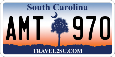 SC license plate AMT970