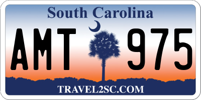 SC license plate AMT975