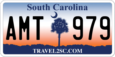 SC license plate AMT979