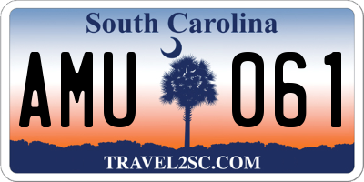 SC license plate AMU061