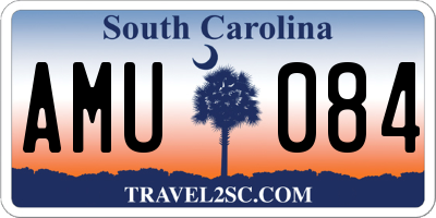 SC license plate AMU084