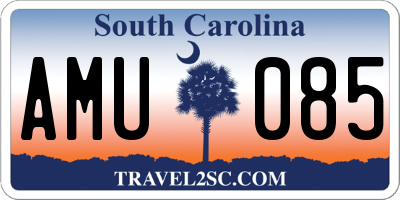 SC license plate AMU085