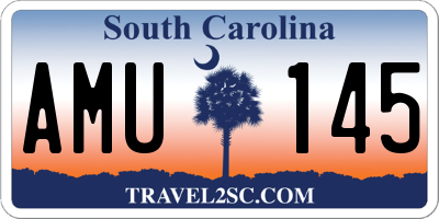 SC license plate AMU145