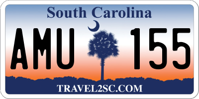 SC license plate AMU155