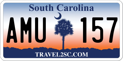 SC license plate AMU157