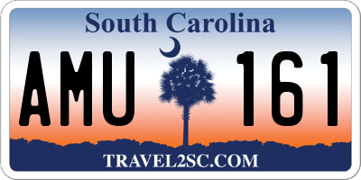 SC license plate AMU161
