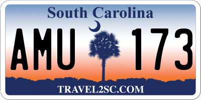 SC license plate AMU173