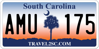 SC license plate AMU175