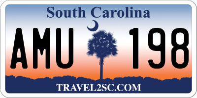 SC license plate AMU198