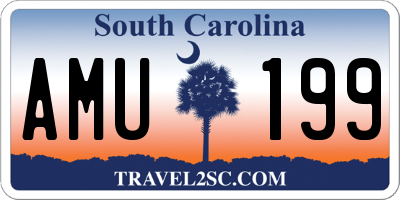 SC license plate AMU199