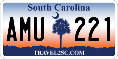 SC license plate AMU221