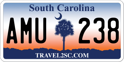 SC license plate AMU238