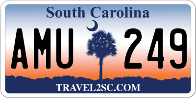 SC license plate AMU249