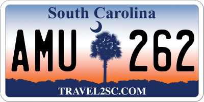 SC license plate AMU262