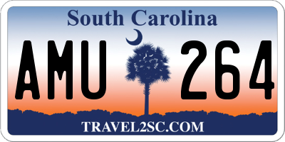 SC license plate AMU264
