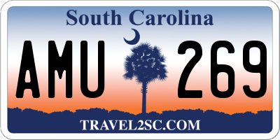 SC license plate AMU269