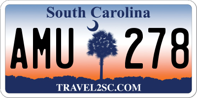 SC license plate AMU278