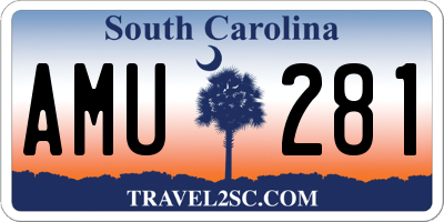 SC license plate AMU281