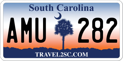 SC license plate AMU282