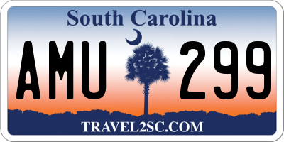 SC license plate AMU299